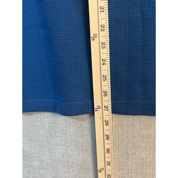 Faded Glory Mens Blue Long Sleeve Waffle Knit Thermal Sz Med. (38-40) - Picture 6 of 8